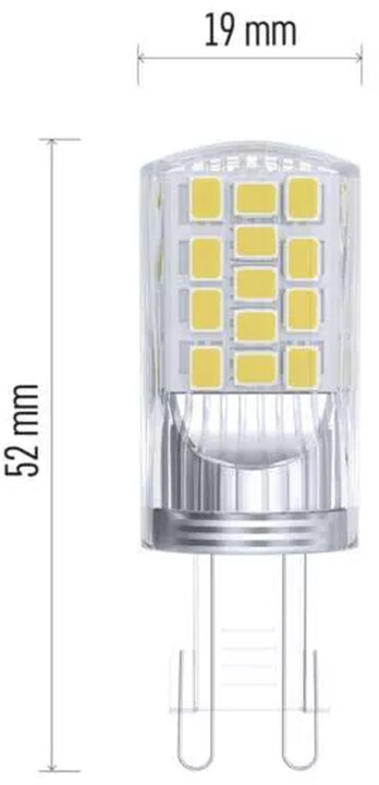 Emos LED žárovka Classic JC, 4W, G9, teplá bílá, 2ks_1053432886