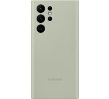Samsung silikonový zadní kryt pro Galaxy S22 Ultra, olivově zelená_611113252