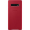 Samsung kožený zadní kryt pro Samsung G975 Galaxy S10+, červená