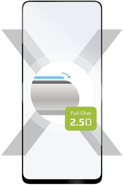 FIXED ochranné sklo Full-Cover pro Xiaomi Redmi 12, lepení přes celý displej, černá_303401729