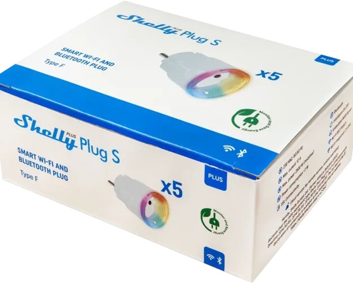 Shelly Plus Plug S, bílá, balení 4+1 ks_1139210995