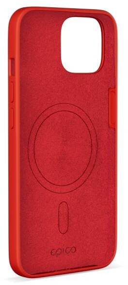 EPICO silikonový zadní kryt s podporou MagSafe pro iPhone 15, tmavě červená_759087924