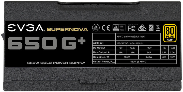EVGA SuperNOVA 650 G1+, 650W_597937799