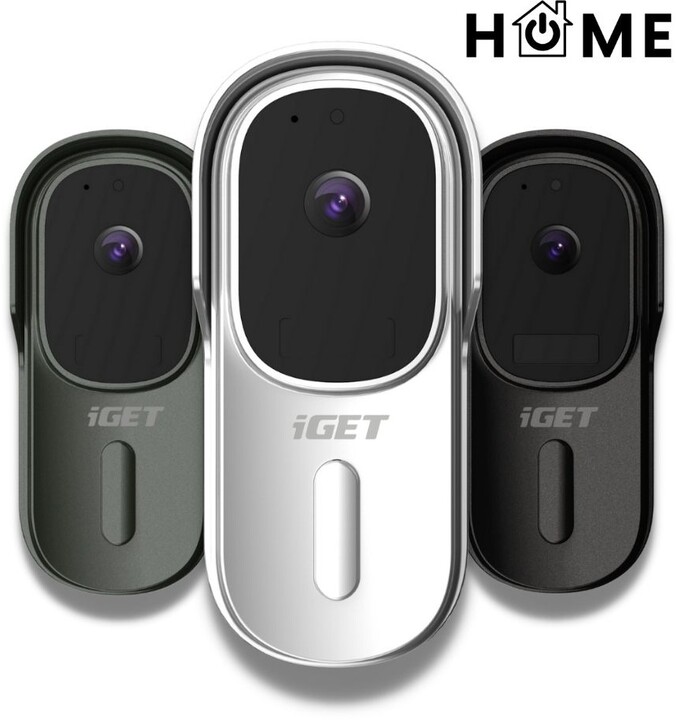 iGET HOME Doorbell DS1, bílá + Chime CHS1_1175999034
