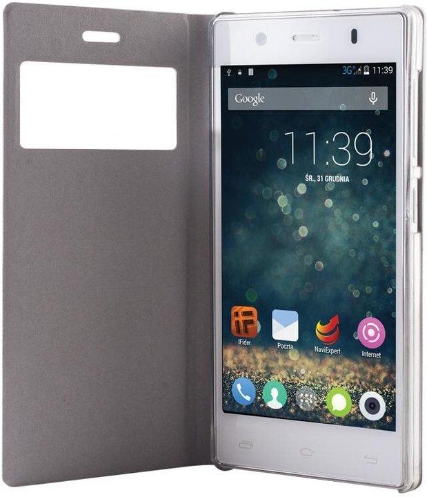 myPhone pouzdro s flipem pro Infinity 3G, bílá_2025378650