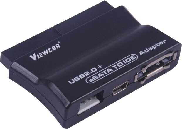 PremiumCord USB 2.0 + eSATA na IDE adaptér s kabelem, napájecí adaptér_1599690353