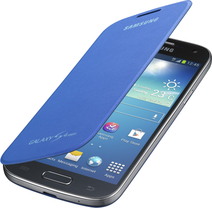Samsung flipové pouzdro EF-FI919BC pro Galaxy S4 mini, modrá_392175907