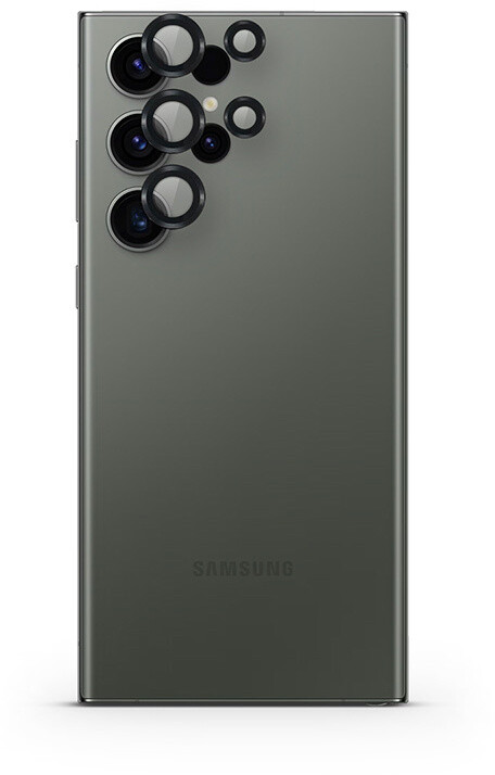EPICO hliníkové tvrzené sklo na čočky fotoaparátu pro Samsung Galaxy S24 Ultra 5G, černá_2077587679