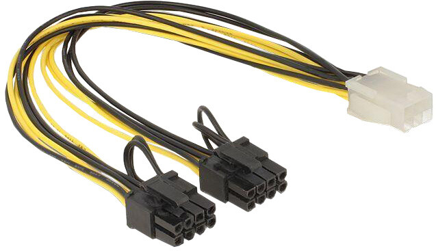 Delock napájecí kabel PCI Express 6 pin (F) &gt; 2 x 8 pin (M)_239212928