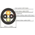 Masterlan optický venkovní patch cord, LCupc/LCupc, Duplex, Singlemode 9/125, 10m_1076916716