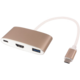 PremiumCord Převodník USB3.1 na HDMI + USB3.0 + PD ( USB Power Delivery )
