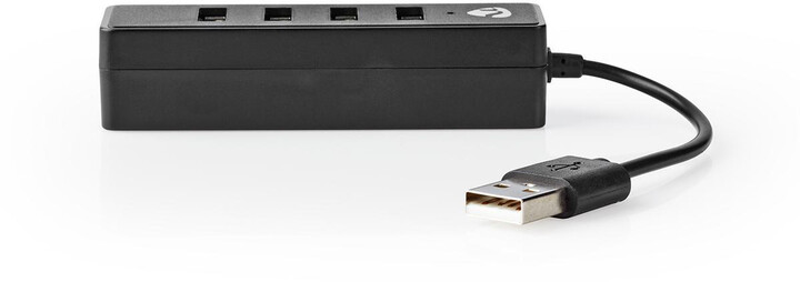 Nedis rozbočovat USB 2.0, 4x USB, černá