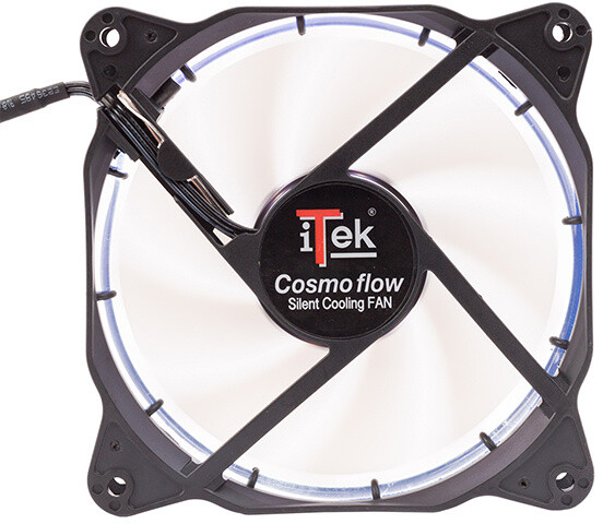 iTek Cosmo Flow - 120mm, White LED, 3+4pin, Silent_526263208