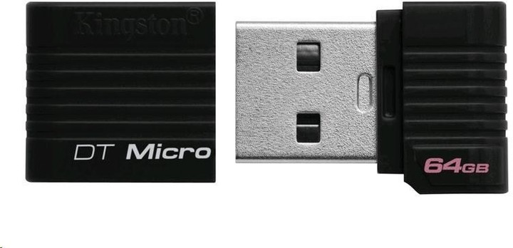 Kingston DataTraveler Micro 64GB, černá_1216347106