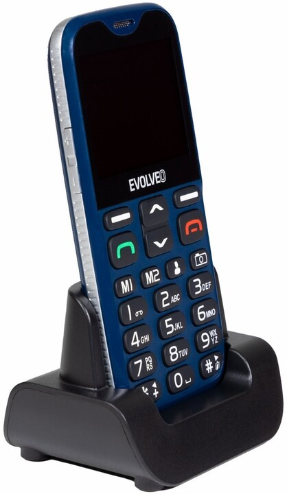 Evolveo EasyPhone XG s nabíjecím stojánkem, Blue_1438694806