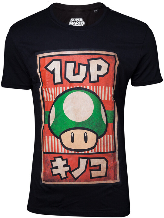 Tričko Nintendo - Propaganda Poster 1-UP Mushroom (L)_1681394560