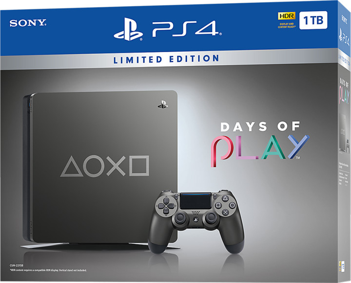 PlayStation 4 Slim, 1TB, Days of Play Edition_1103207570