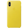 Apple kožený kryt na iPhone X, jasně žlutá_384788193