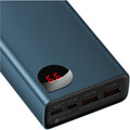 Baseus powerbanka s digitálním displejem Adaman Metal QC + PD, 20000mAh, 65W, modrá +_1209110468