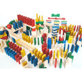 Hračka EkoToys - Domino, dřevěné, barevné, 830 dílků_2062414481