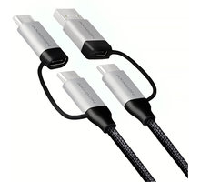 AXAGON 4in1 kabel USB-C/Micro USB - USB-C/USB-A, 2m, 3A, PD 60W_1154981584