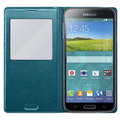 Samsung flipové pouzdro S-View EF-CG900B pro Galaxy S5, topaz_1409997601