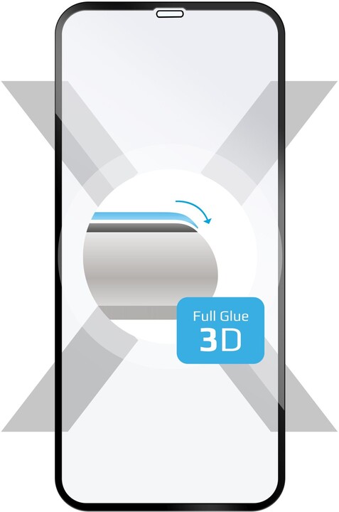 FIXED ochranné tvrzené sklo 3D Full-Cover pro Apple iPhone Xs Max, černé_1271282886