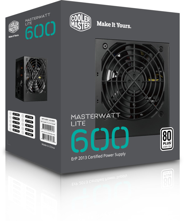 Cooler Master MasterWatt Lite 230V - 600W_1644175142