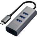 Satechi Type-C 2v1 3 Port USB 30 HUB Ethernet, šedá_1472694717