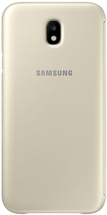 Samsung Galaxy J7 Flipové pouzdro, Wallet Cover, zlaté_1149032670
