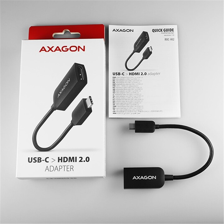 AXAGON RVC-HI2, USB-C -&gt; HDMI 2.0 redukce / adaptér, 4K/60Hz_1236789058