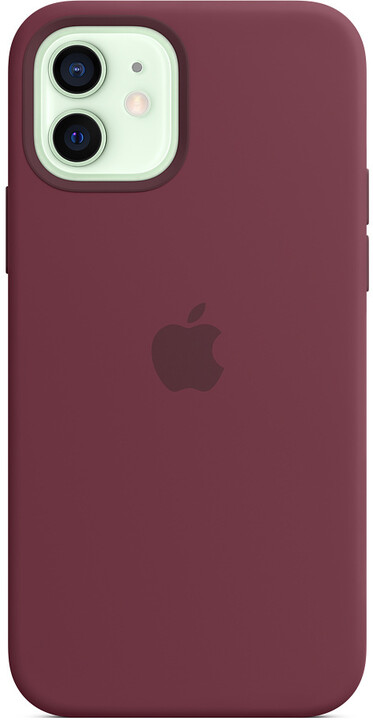 Apple silikonový kryt s MagSafe pro iPhone 12/12 Pro, vínová_1534450076