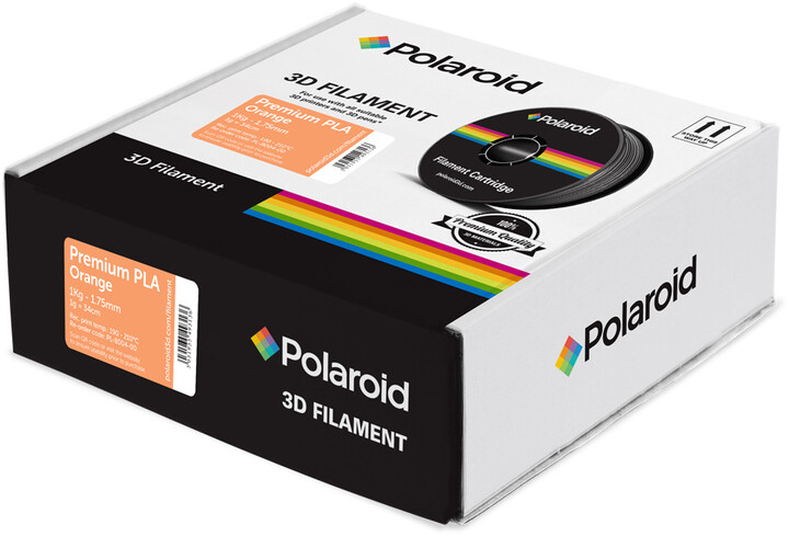 Polaroid 3D 1Kg Universal Premium PLA 1,75mm, oranžová
