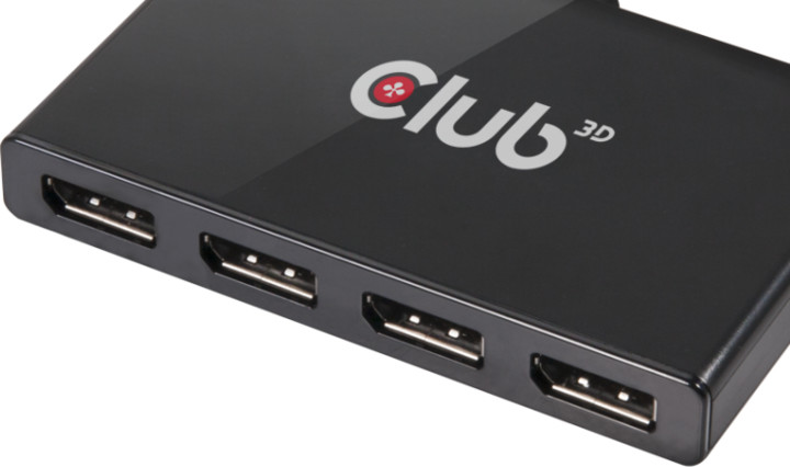 Club3D MST hub 1x DisplayPort 1.2 na 4x DisplayPort 1.2 (DP++)_1458084528