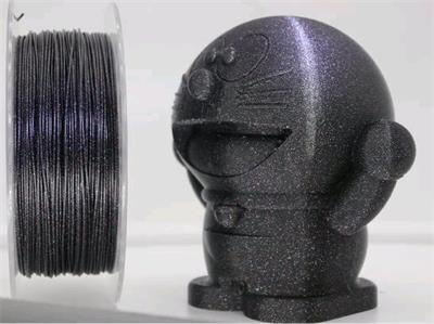 Gembird tisková struna (filament), PLA, 1,75mm, 1kg, &quot;three galaxy&quot; černá_234553048