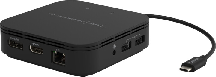 Belkin dokovací stanice Thunderbolt 3, USB-C PD, DP, HDMI, RJ45, Audio, 2x USB-A, černá_447842065
