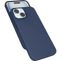 EPICO kožený zadní kryt Mag+ pro iPhone 15, modrá_27619641
