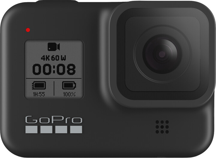 GoPro HERO8 Black + čelenka + Shorty + baterka + SD karta_1186946418