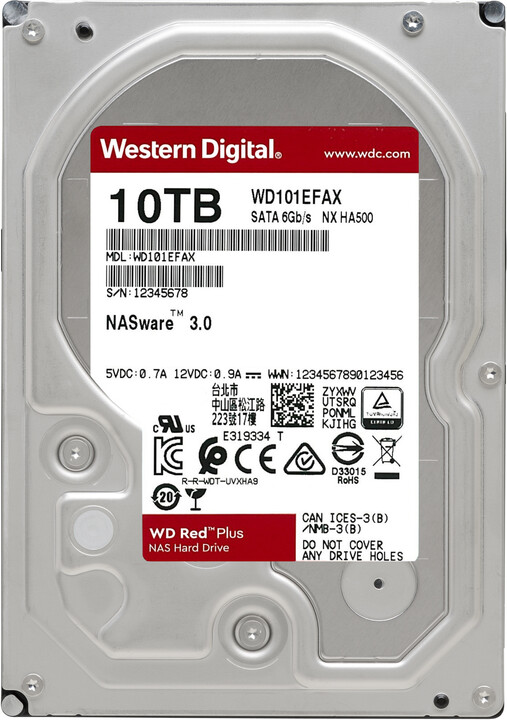 WD Red Plus (EFAX), 3,5&quot; - 10TB_493668411
