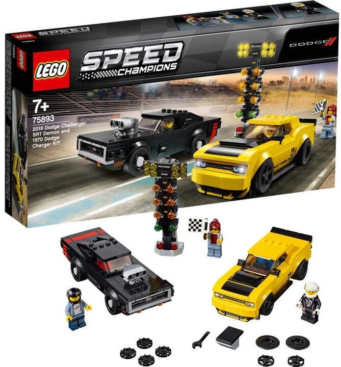 LEGO® Speed Champions 75893 2018 Dodge Challenger SRT Demon a 1970 Dodge Charger R/T_186038852
