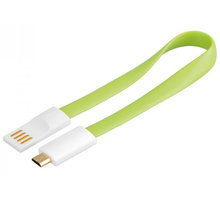 PremiumCord USB, A-B micro, magnetický, zelená - 0,2 m_106413312