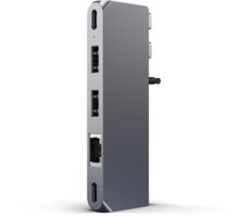 Satechi Aluminium Pro Hub Mini, USB4 96W, 6K@60Hz, 2x USB-A 3.0, Ethernet, USB-C, Audio, šedá_1601408811