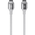 Belkin kabel Premium Kevlar USB-C to USB-C,1,2m, stříbrný_1084140202