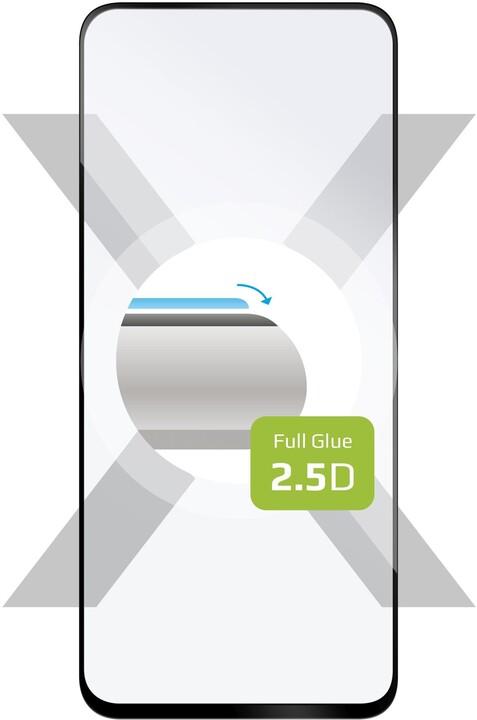 FIXED ochranné tvrzené sklo Full-Cover pro Samsung Galaxy A71, lepení přes celý displej, černá_201301187