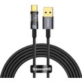 Baseus datový kabel Explorer Series s inteligentním vypnutím USB-A - USB-C, 100W, 2m, černá_213186778