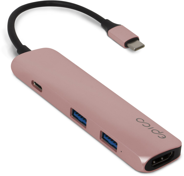 EPICO USB Type-C Hub Multi-Port 4k HDMI - rose gold/black_695988300