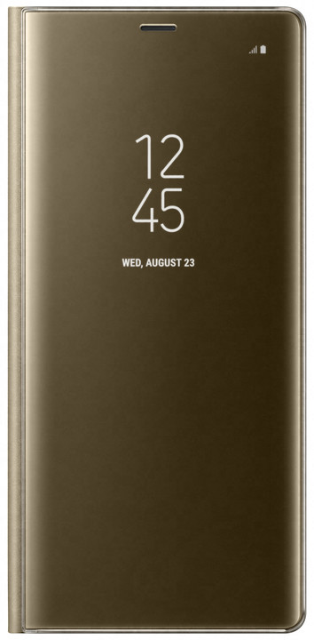 Samsung flipové pouzdro Clear View se stojánkem pro Note 8, zlatá_1934037558