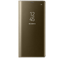 Samsung flipové pouzdro Clear View se stojánkem pro Note 8, zlatá_1934037558