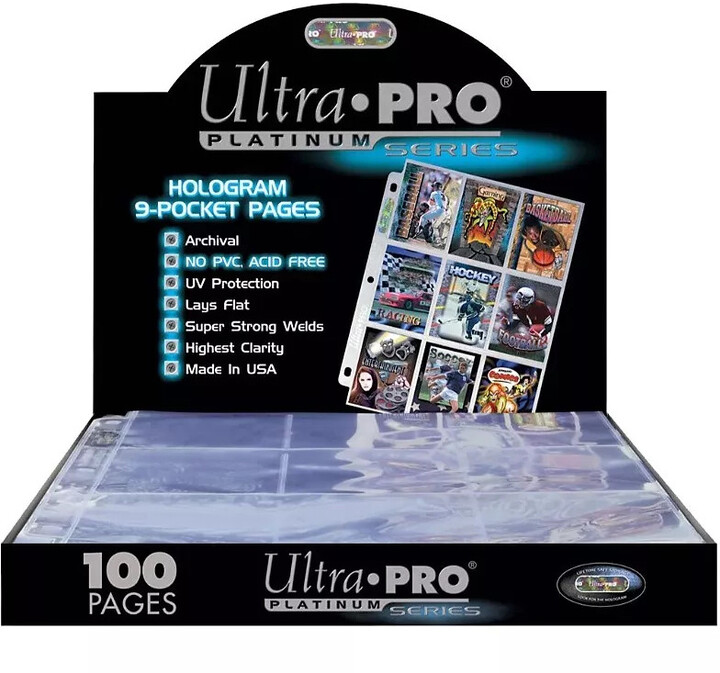 Obaly na karty Ultra Pro, Platinum, na 9 karet, 100 ks / balení_195802077