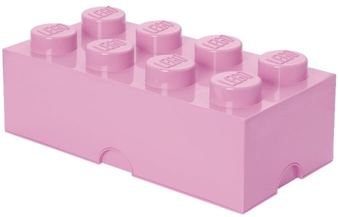 Úložný box LEGO, velký (8), světle růžová_1310895588